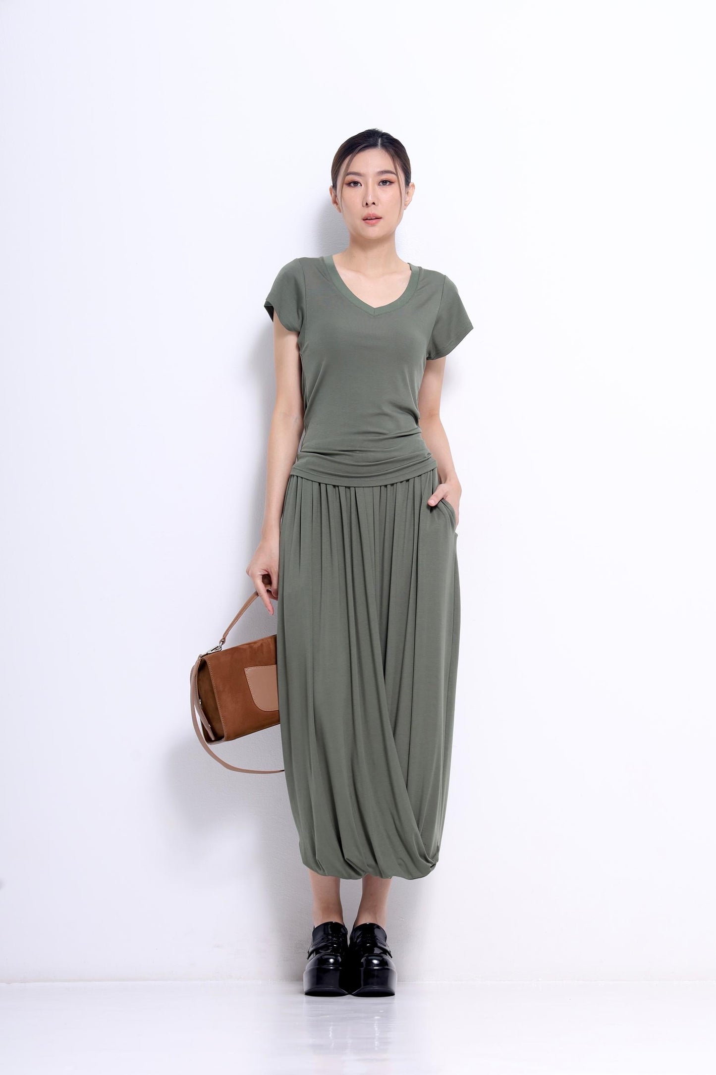 Jay Asymmetrical V-neck Tee