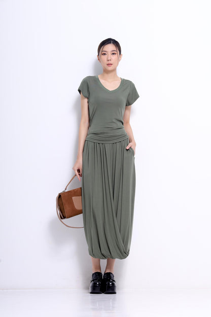 Jay Asymmetrical V-neck Tee
