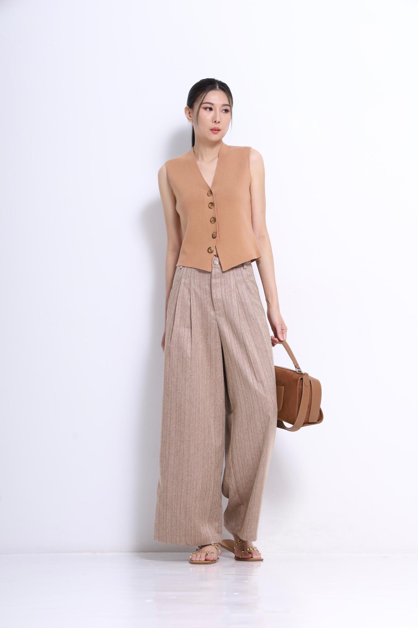 Claira V-Neck Knit Vest