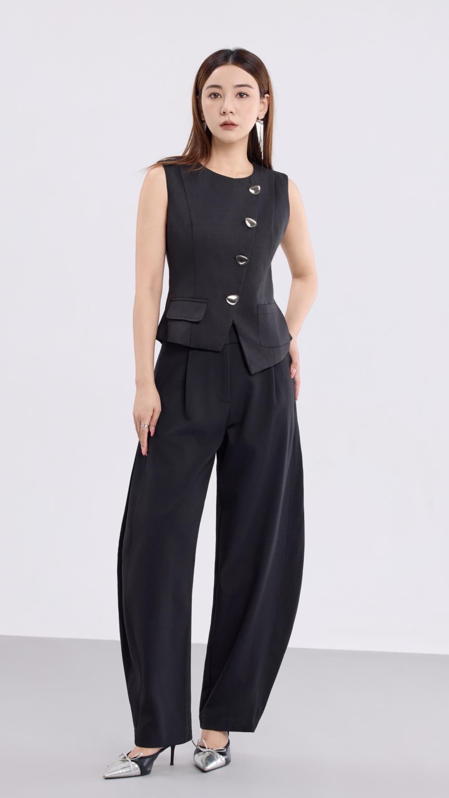 Autelia Button Down Tailored Vest