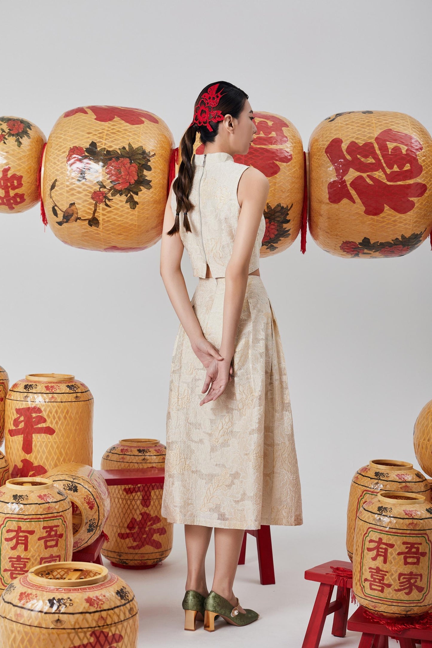 Ran Orient A-line Skirt