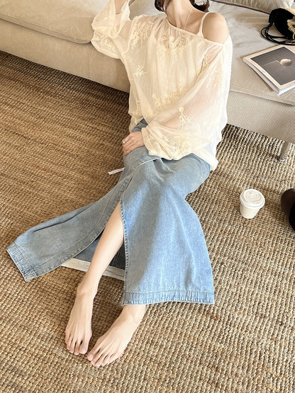 Sera Relaxed Lace Jacquard Top