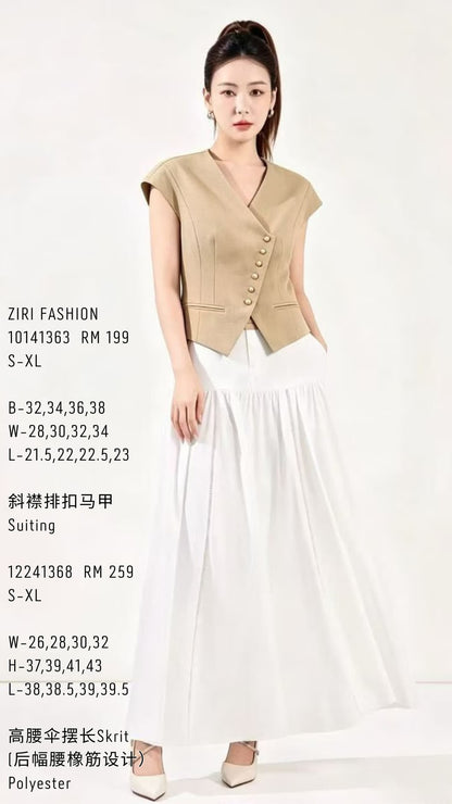 Ziri Asymmetrical Tailored Vest
