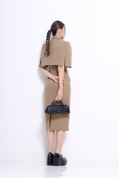 Miranda Cropped Cape Jacket