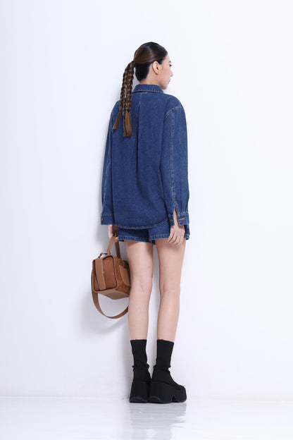 Mindy Oversized Denim Shirt
