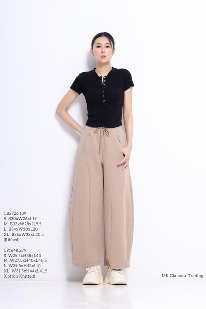 Charlie Button Down Fitted Tee
