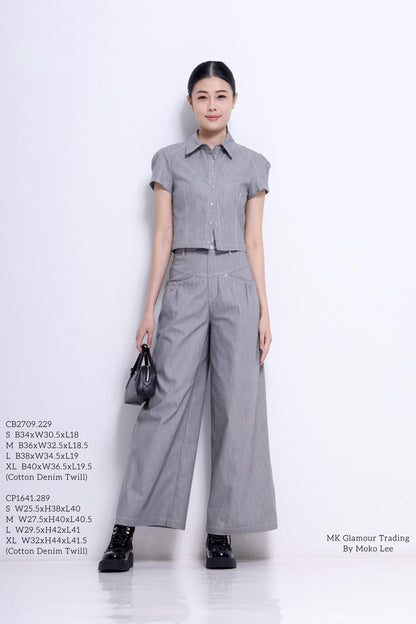 Celeste Linen Button Down Top