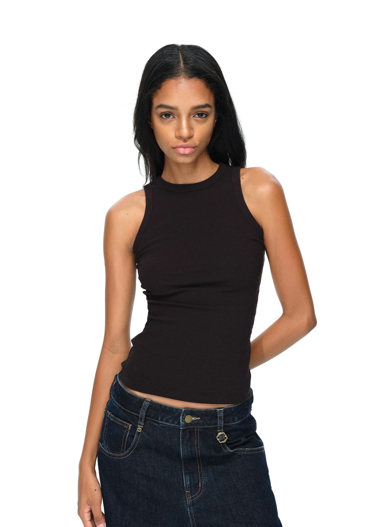 Rae Open Back Lace Tank Top (Padded)