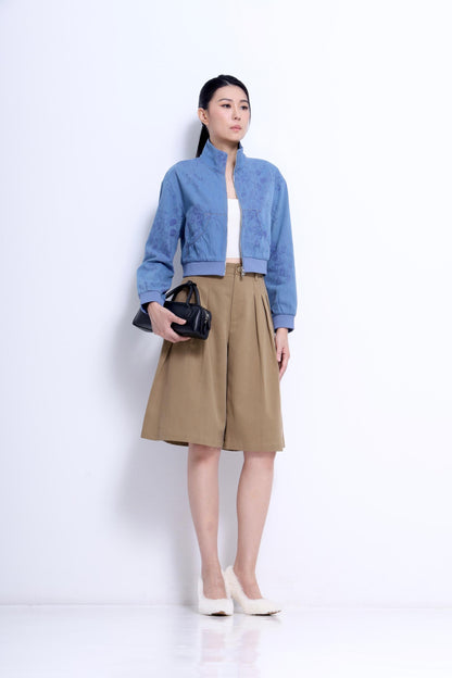 Hera Bermuda Pleated Shorts