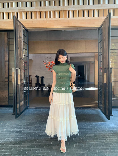 Luna Lace Layered A-line Skirt