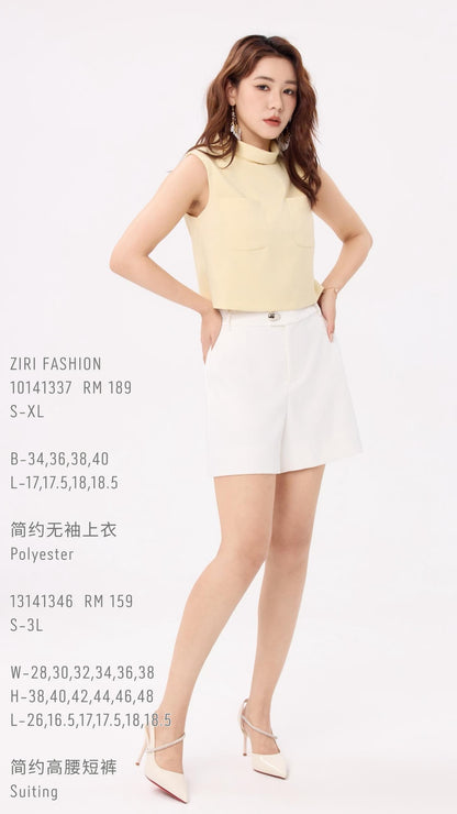 Ziya Round Neck Boxy Top