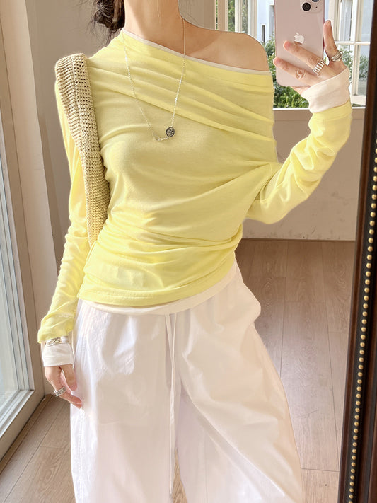 Colette Bicolor Knit Top