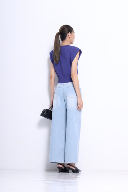 Josie V-Neck Cap Sleeve Knit