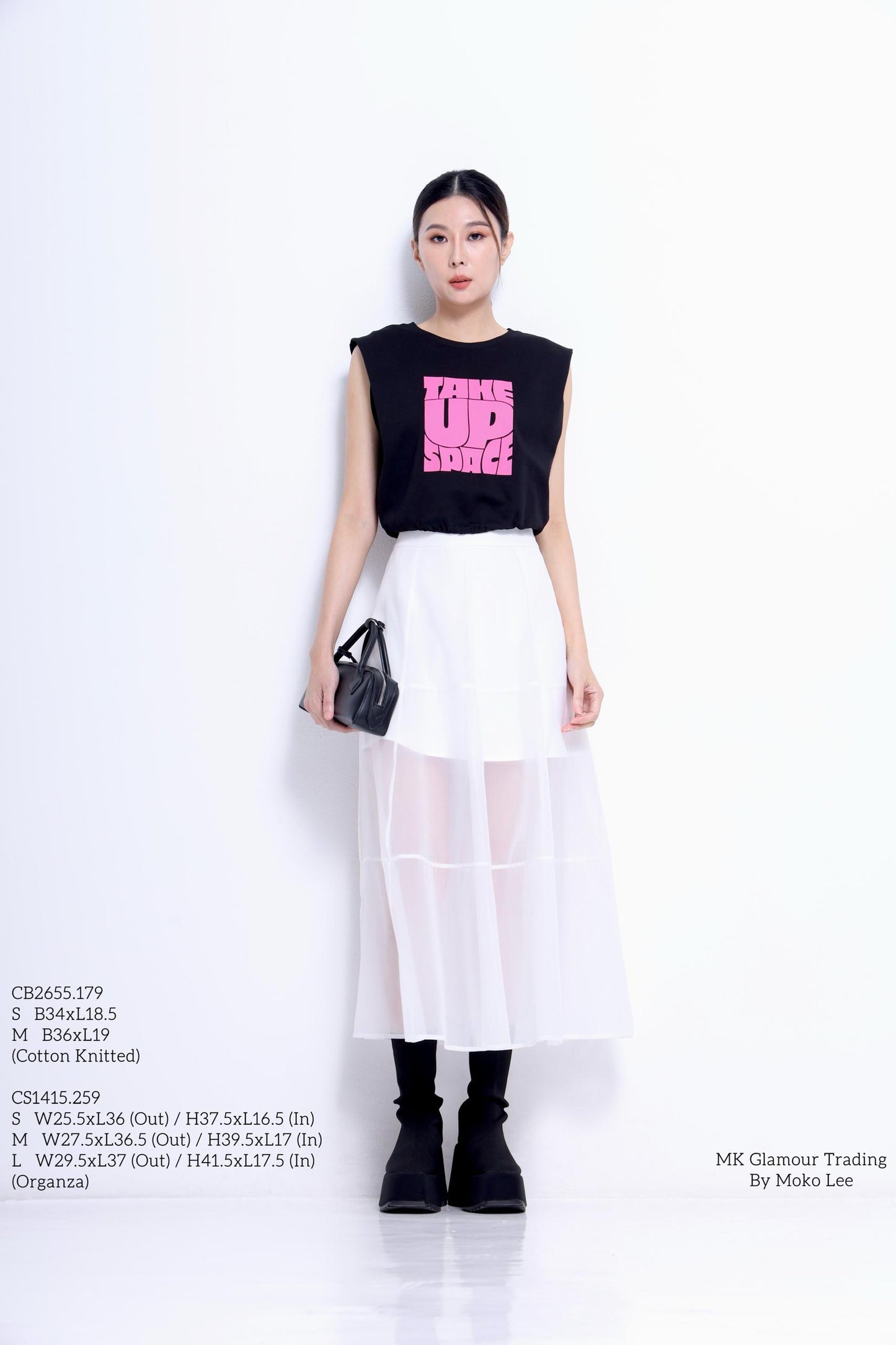Take Up Space Cropped Tee