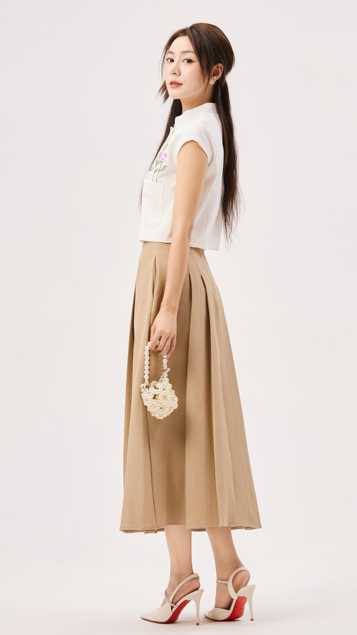 Jing Oriental Embroidered Vest Top