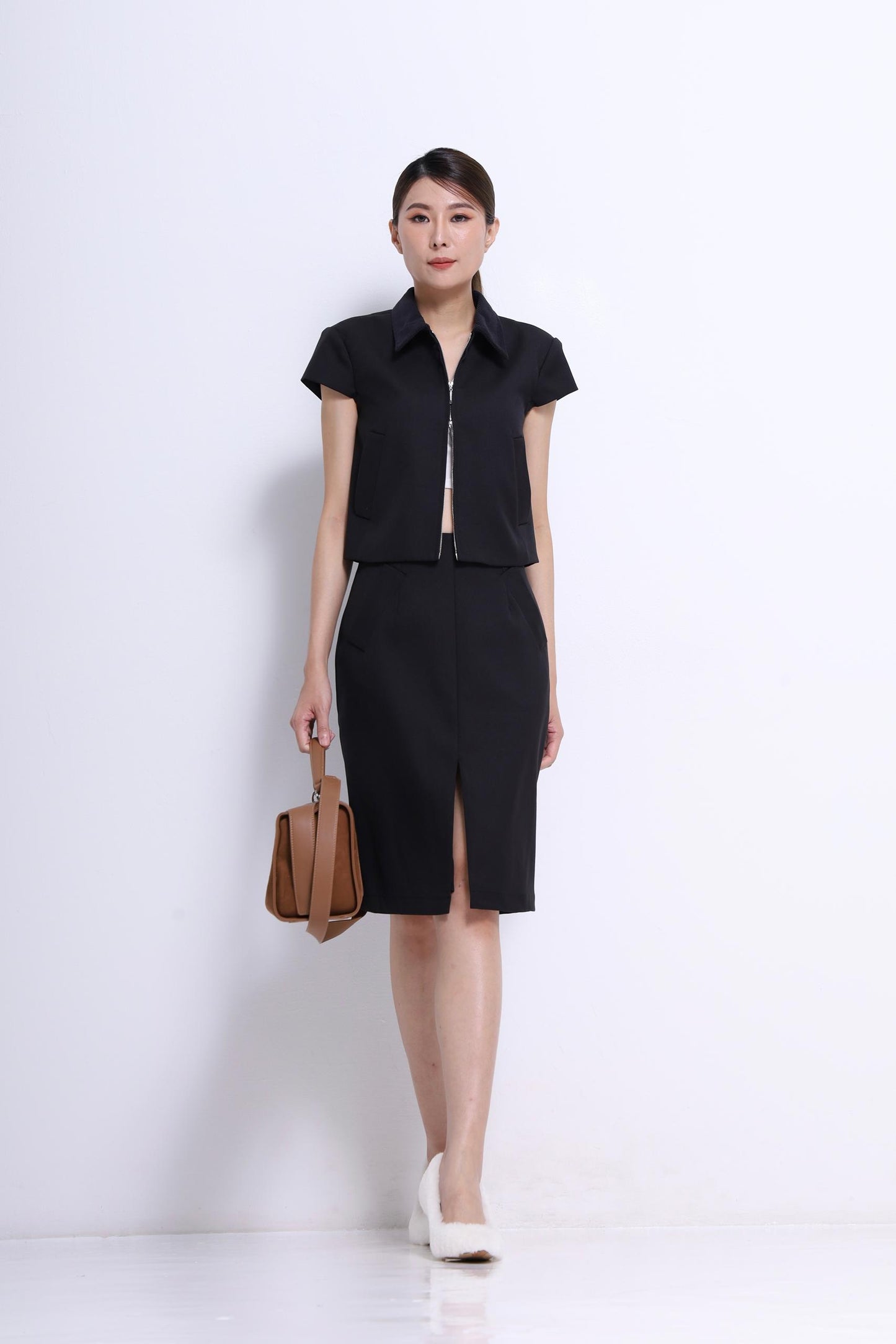 Bianca Front Slit Pencil Skirt