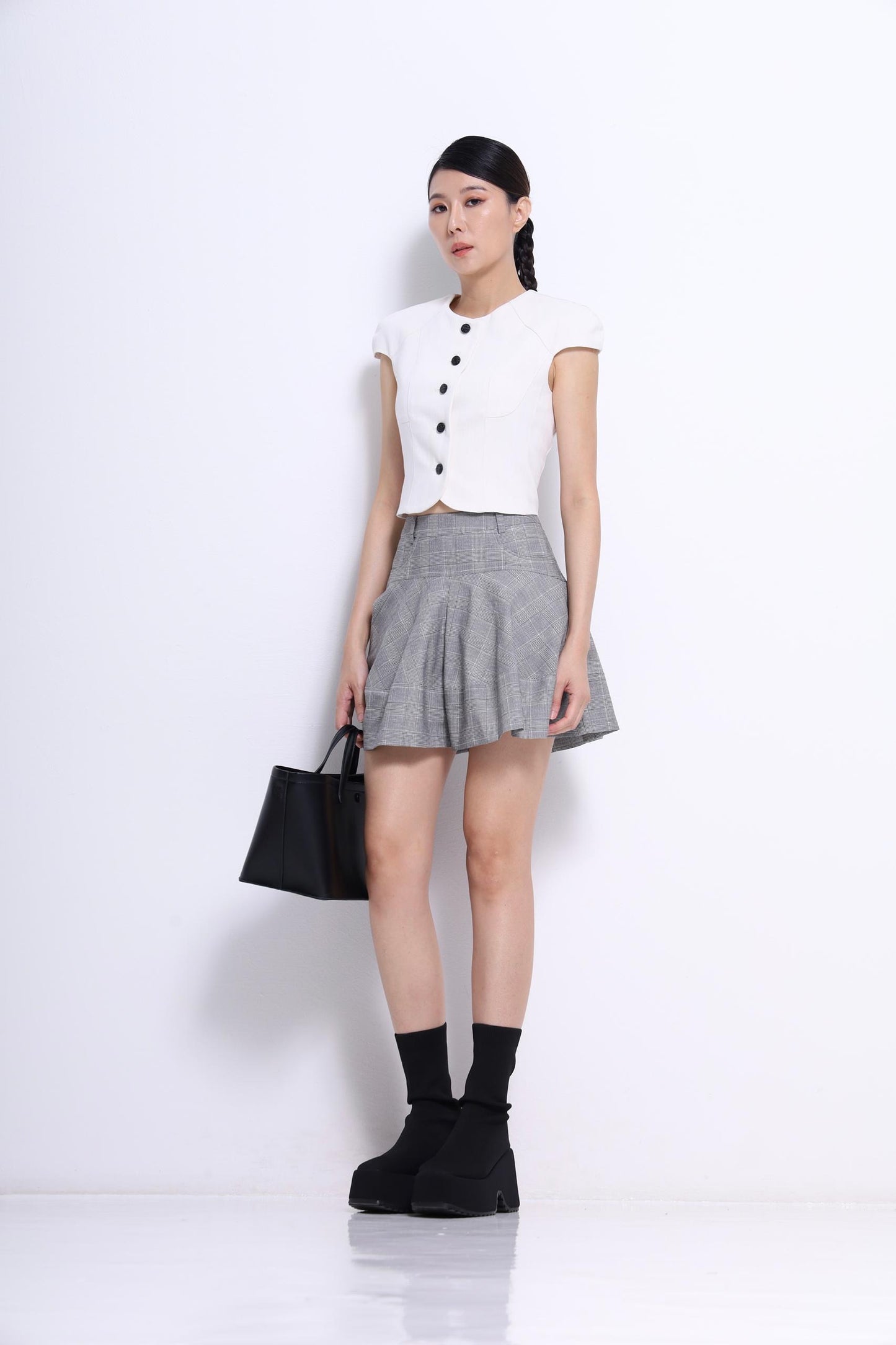 Gaby Denim Button Down Top