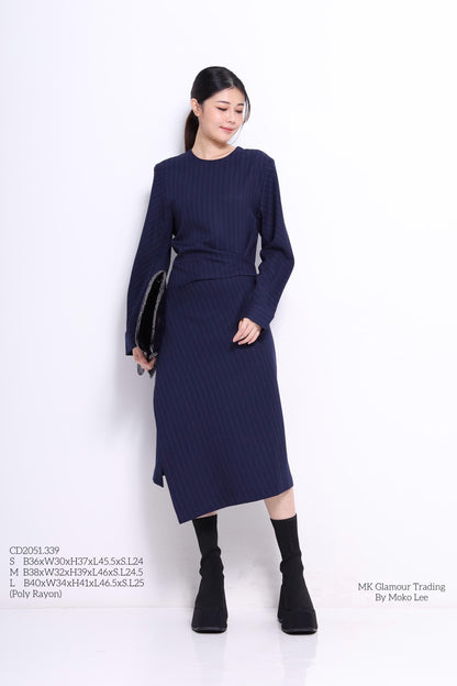 Jae Column Pinstripe Dress