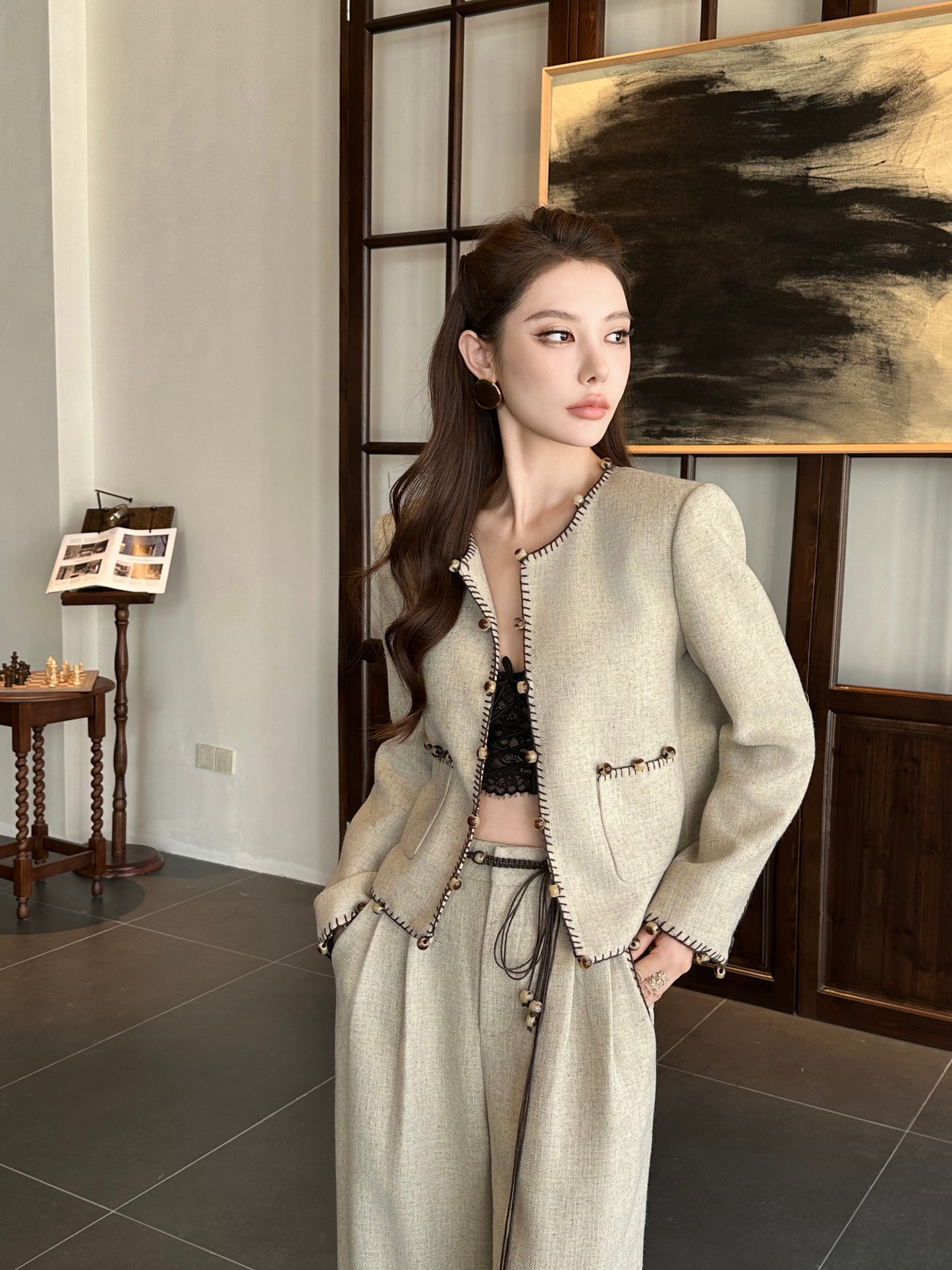 Blake Linen Jacket Setwear