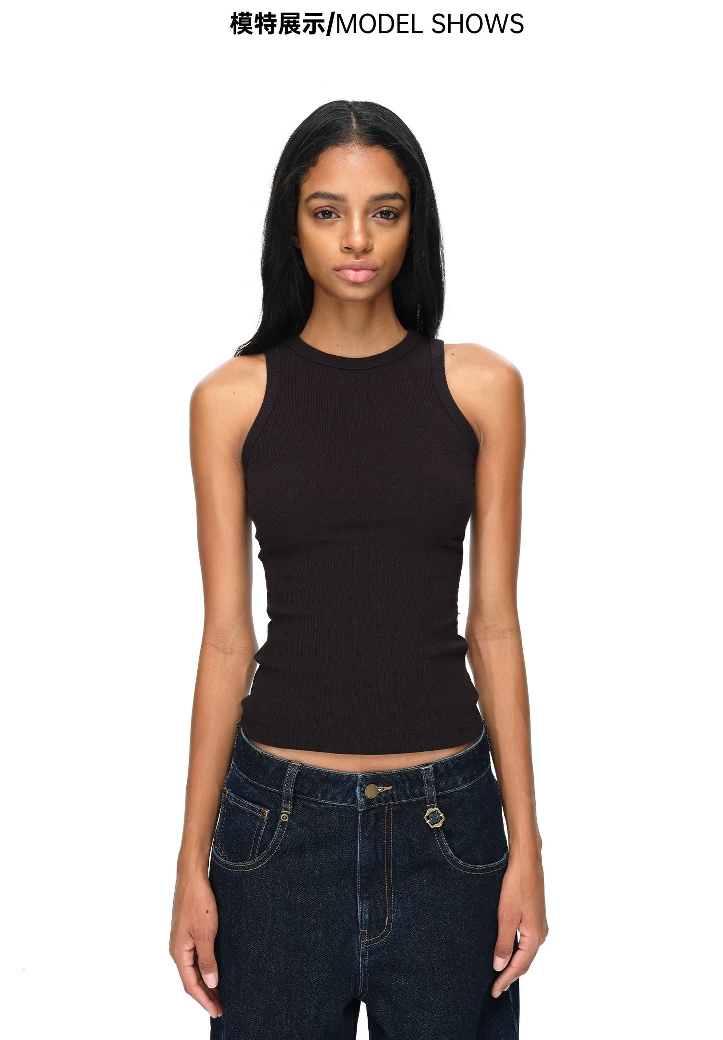 Rae Open Back Lace Tank Top (Padded)