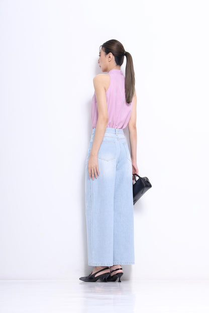 Nadya V-Neck Satin Top