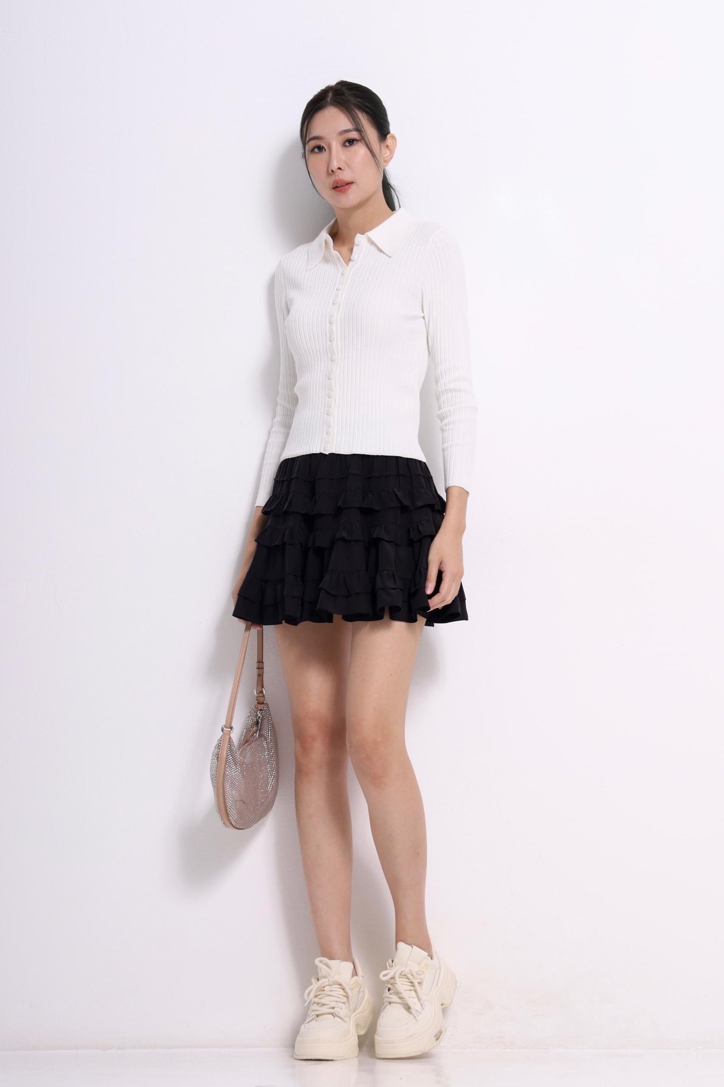 Jess Button Down Knit Top