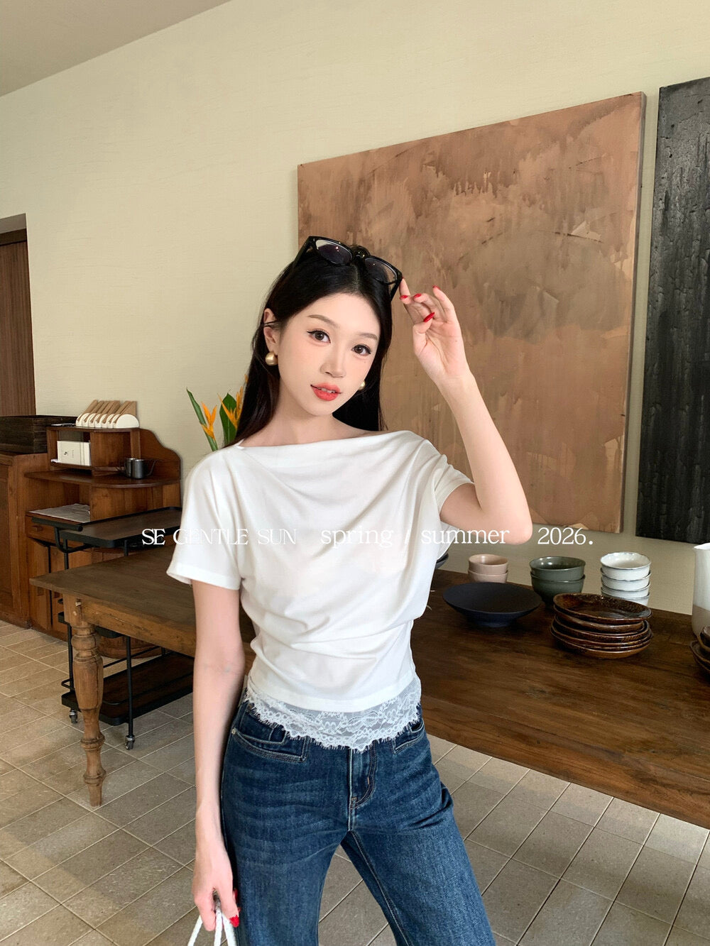 Marie Off Shoulder Lace Top
