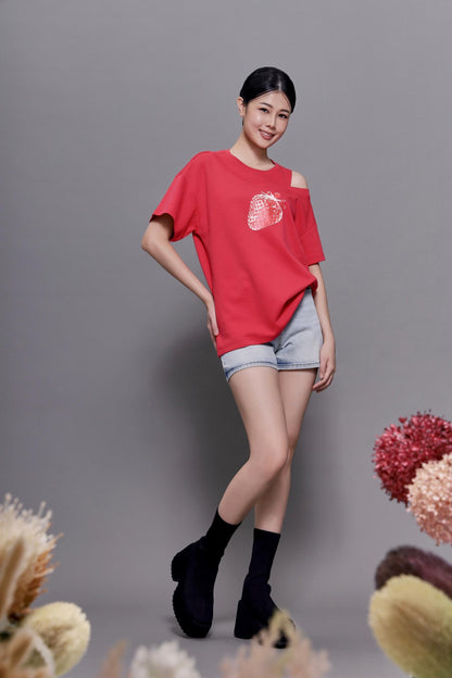 Ichigo Cutout Oversized Tee