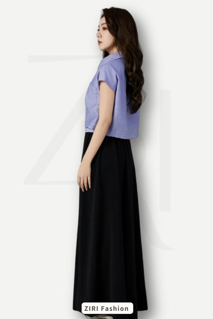 Ziri Tencel Layered Shirt