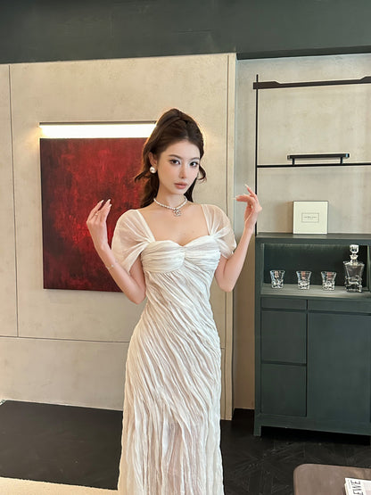 Venus Layered Evening Flare Dress