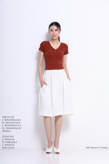 Lindy A-line Midi Skirt
