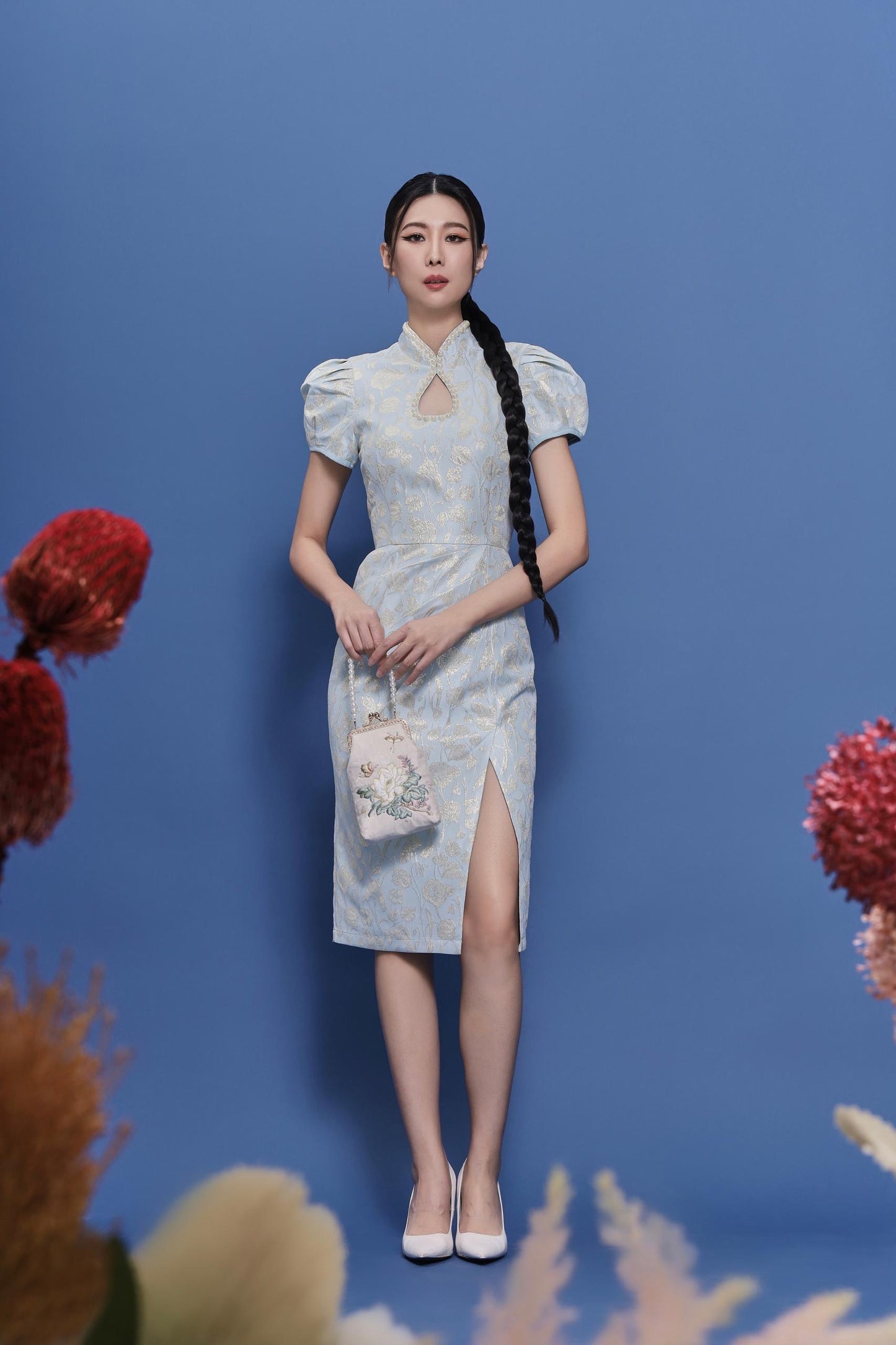 Ryu Orient Pearl Qipao Dress