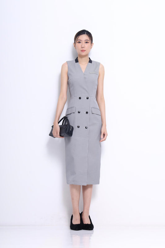 Miranda V-Neck Midi Dress