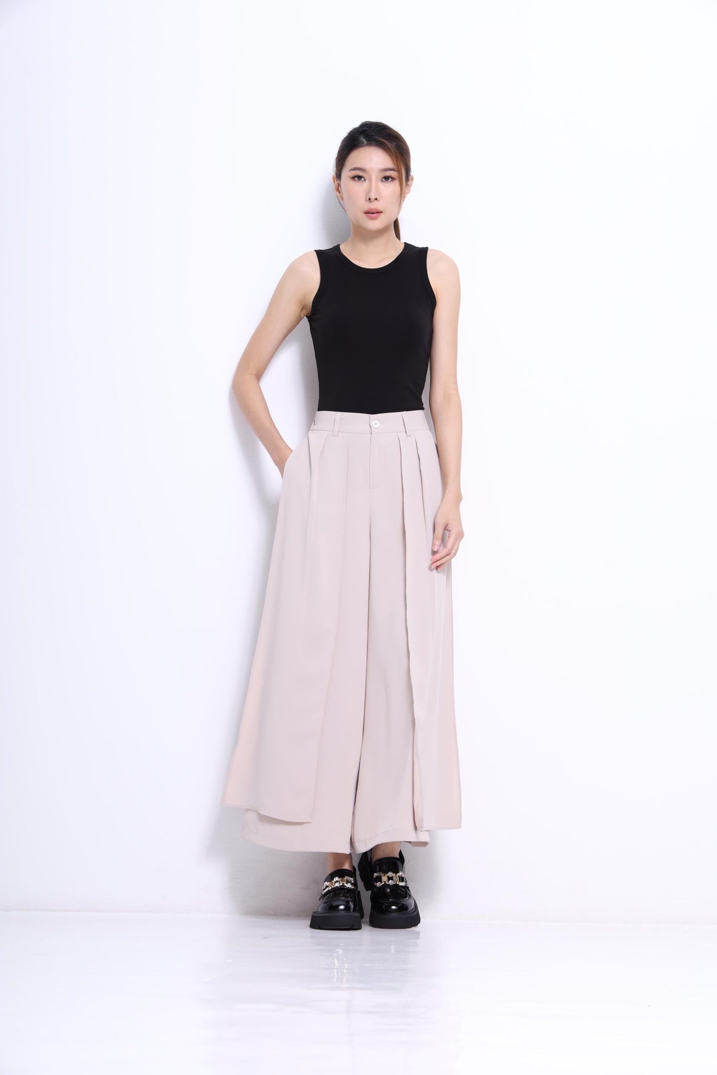 Blaire Asymmetrical Wide Leg Pants