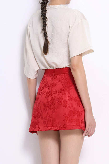 Nadya Asymmetrical Satin Top