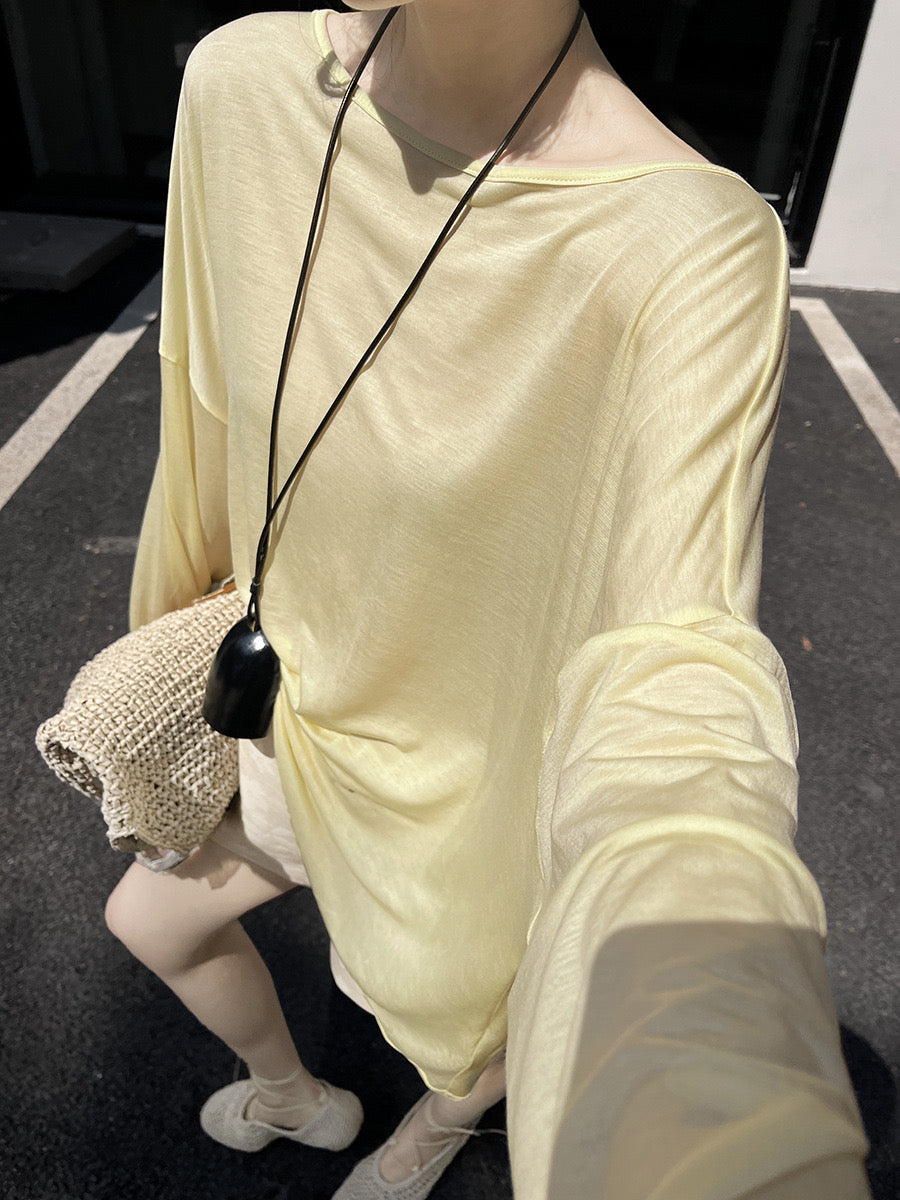 Hoo Loose Open Back Tee