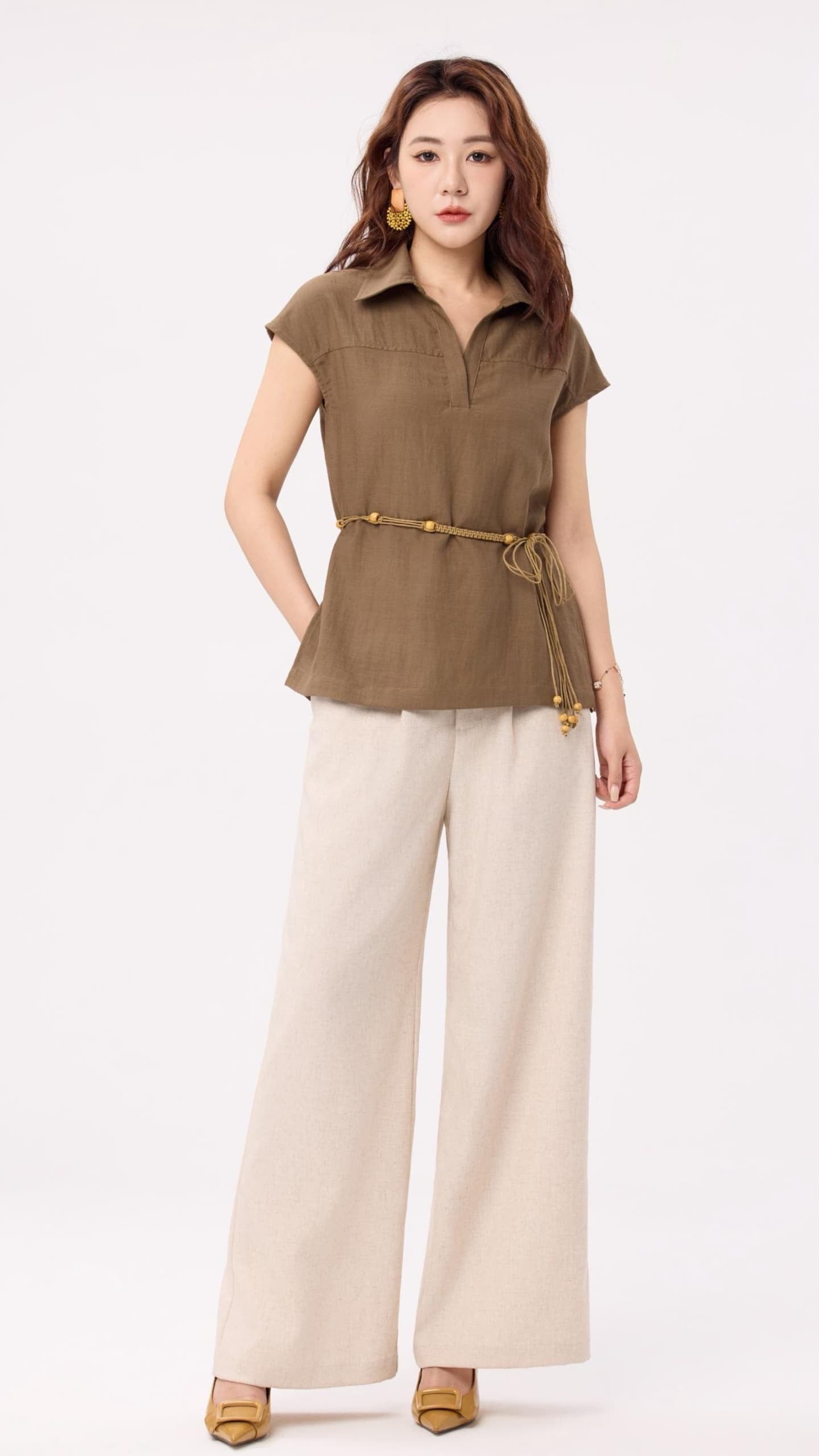 Ziri Linen Wide Legged Pants