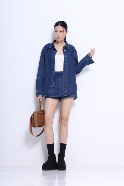 Mindy Oversized Denim Shirt