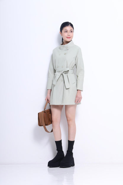 Sylvia Mid-Length Trench Jacket