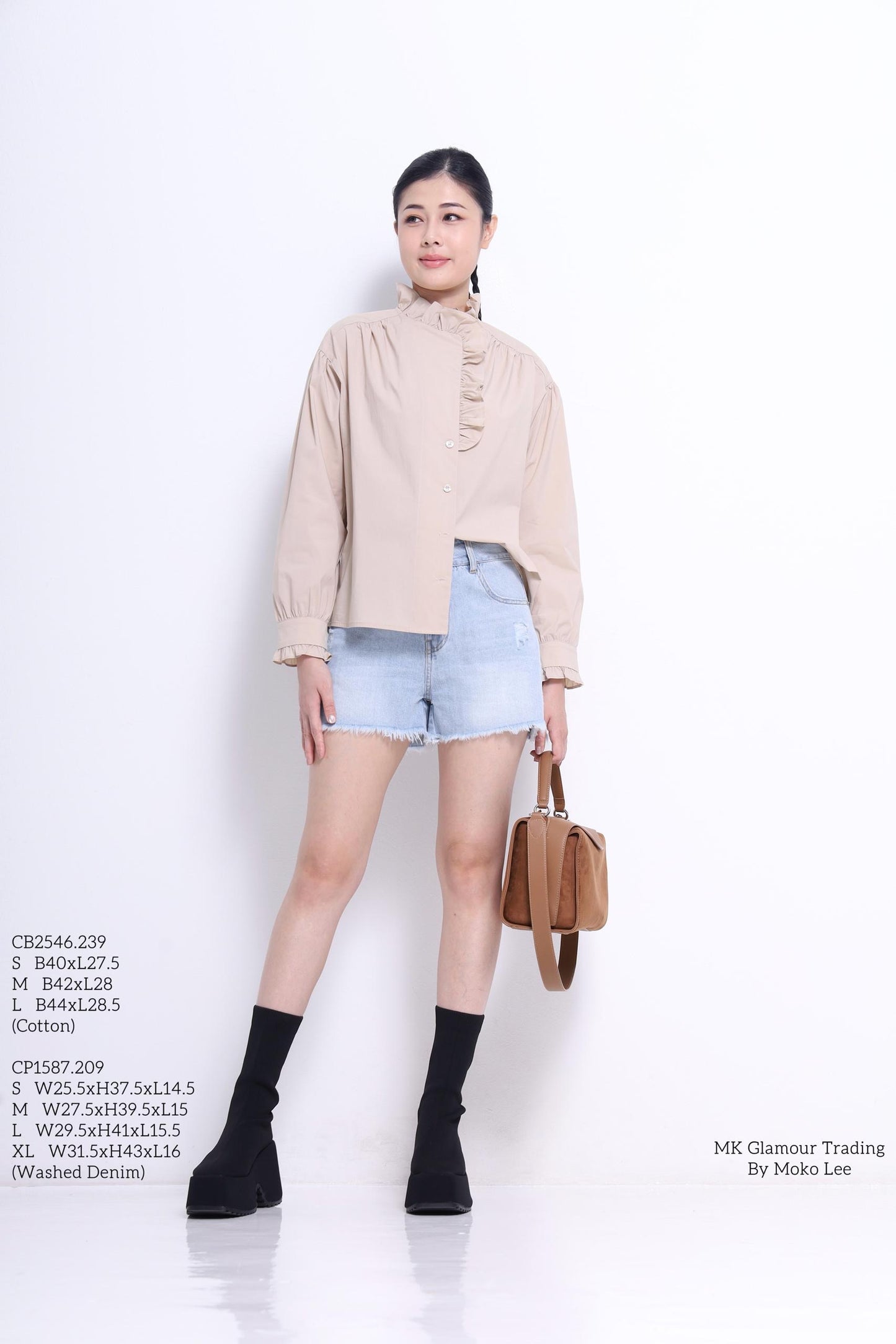 Marant Ruffle Collar Asymmetrical Shirt