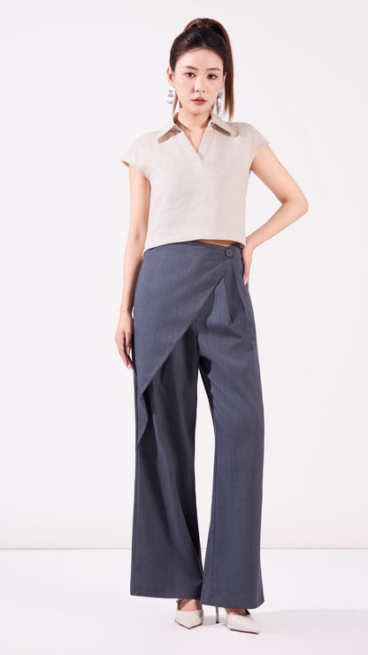 Ziri Overlap Straight Legged Pants