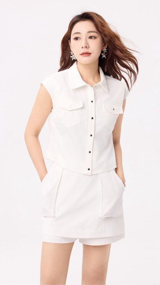 Lucy Oversized Pocket Mini Skirt
