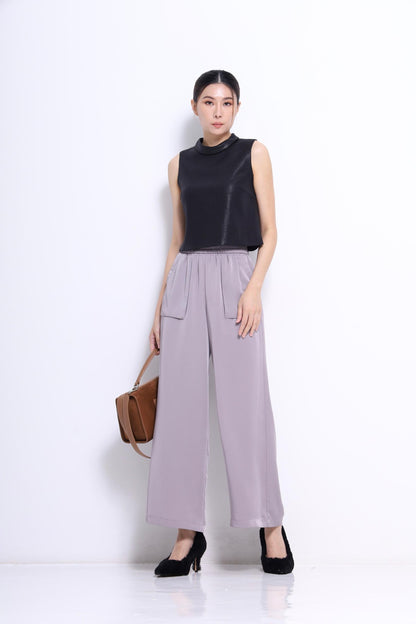 Nara Elastic Satin Loose Pants