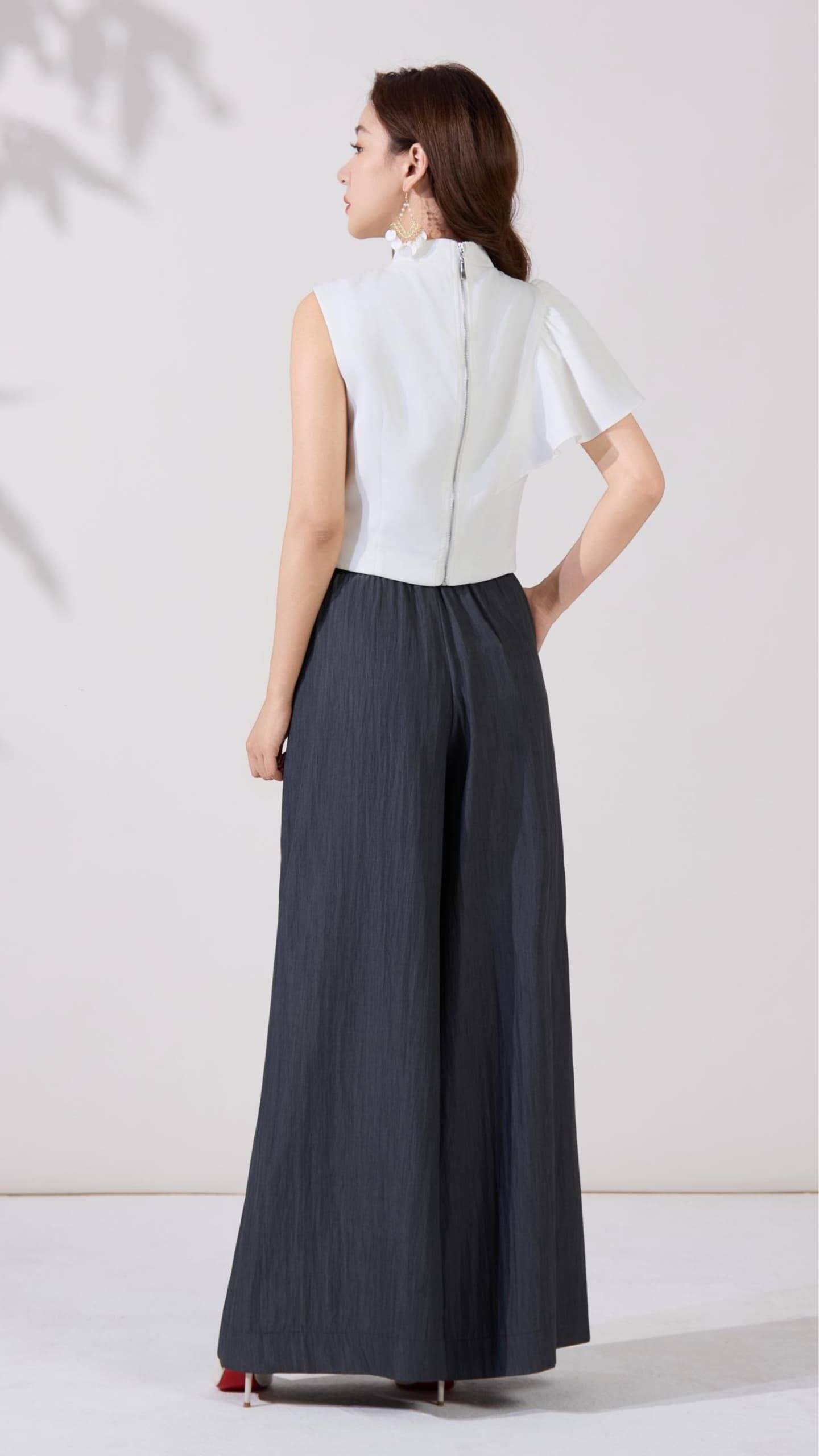 Ziri Asymmetrical Ruffle Top