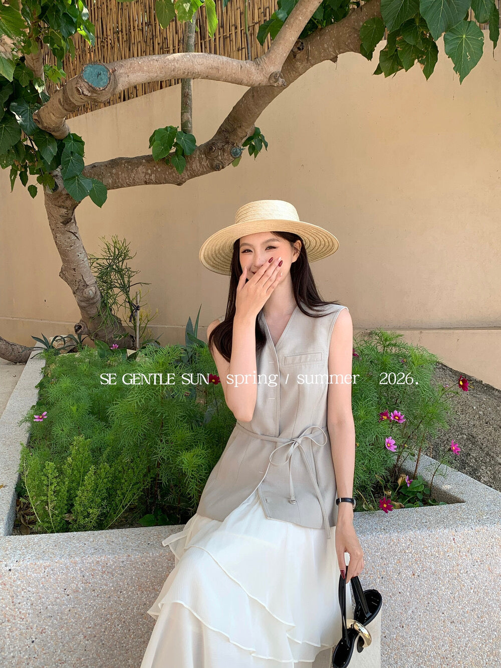 Gina Linen Tailored Vest