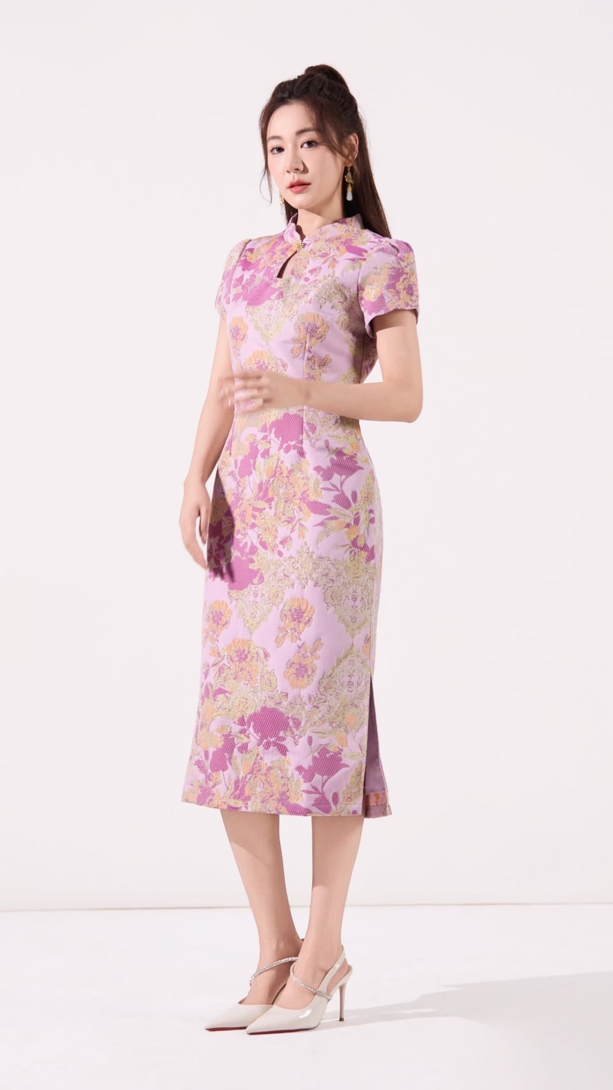 Ziri Jacquard Qipao Dress