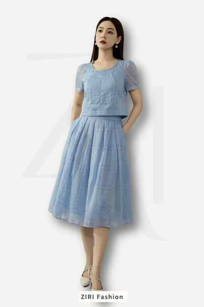 Ziri Lace Broderie Set