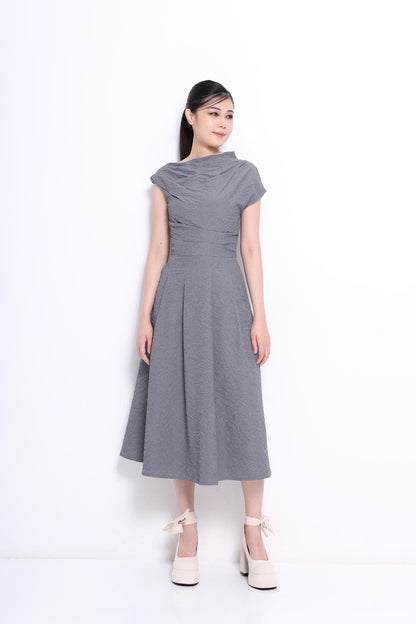 Sia Asymmetrical Drape Dress