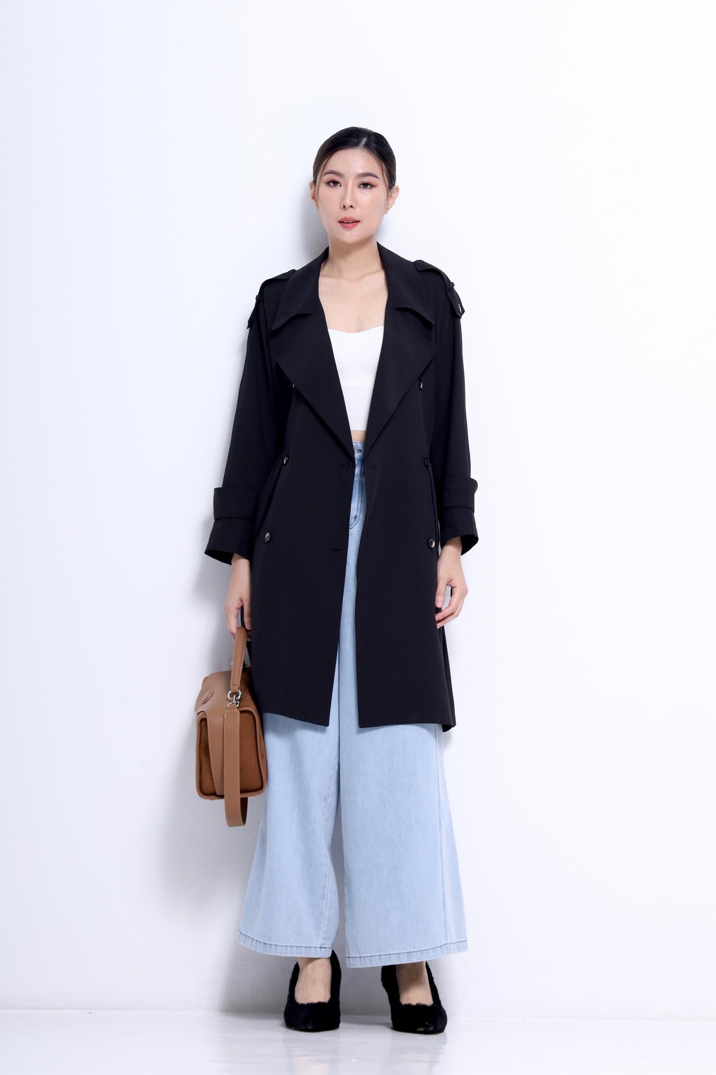 Naomi Light Midi Trench Jacket