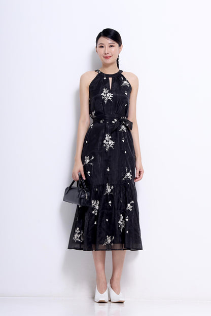 Mona Cut In Printed Dress